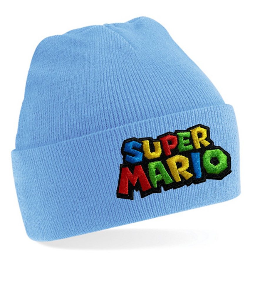 Blondie & Brownie Beanie Unisex Erwachsenen Mütze Super Mario Yoshi Luigi Retro Konsole Stick von Blondie & Brownie