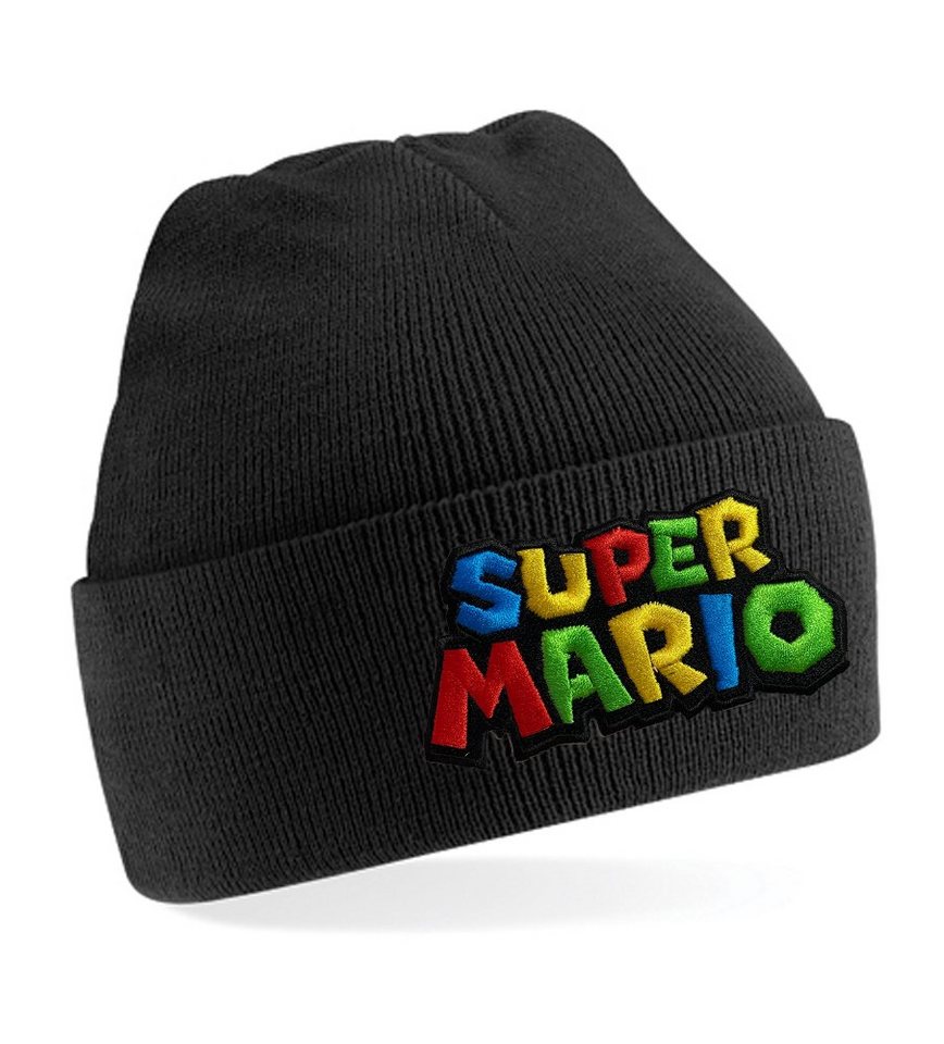 Blondie & Brownie Beanie Unisex Erwachsenen Mütze Super Mario Yoshi Luigi Retro Konsole Stick von Blondie & Brownie