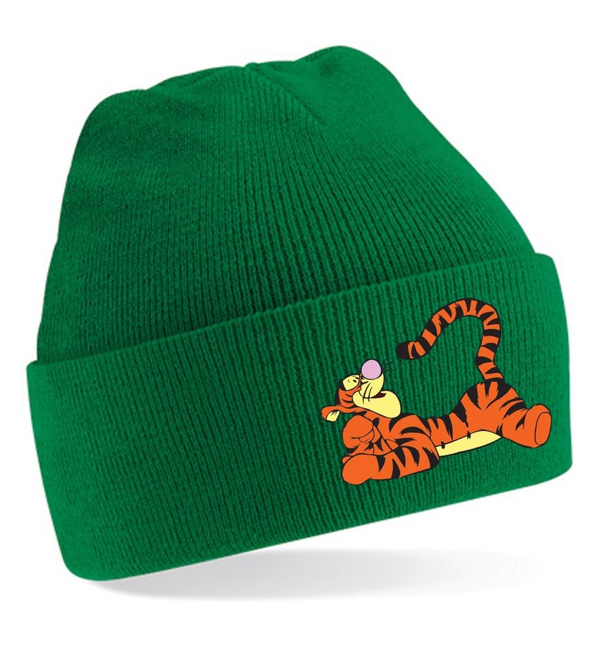 Blondie & Brownie Beanie Unisex Erwachsenen Mütze Tigger Winnie Puh Cartoon Comic Honey von Blondie & Brownie