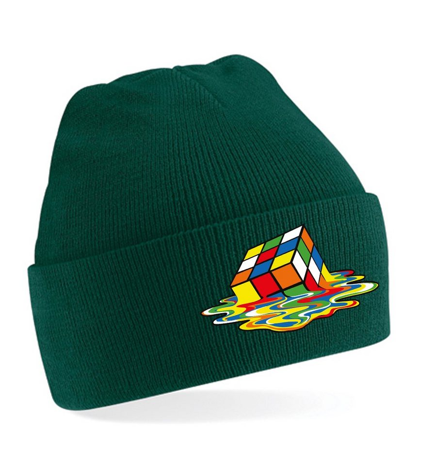 Blondie & Brownie Beanie Unisex Erwachsenen Mütze Zauberwürfel Cube Rubix Sheldon von Blondie & Brownie