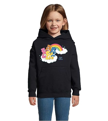 Blondie & Brownie Fun Kinder Hoodie Pullover Glücksbärchis, Navyblau, 118/128, 8 Jahre von Blondie & Brownie