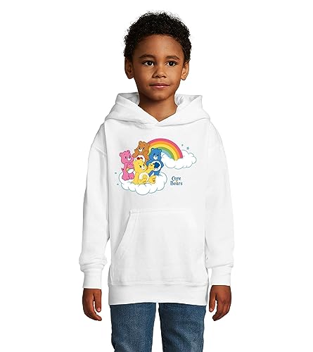 Blondie & Brownie Fun Kinder Hoodie Pullover Glücksbärchis, Weiß, 106/116, 6 Jahre von Blondie & Brownie