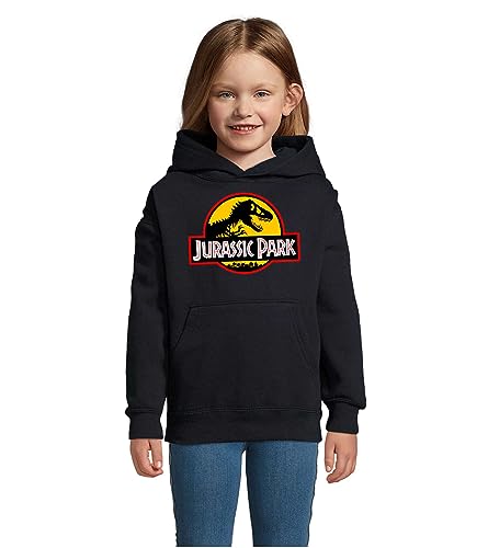 Blondie & Brownie Fun Kinder Hoodie Pullover Jurassic, Navyblau, 130/140, 10 Jahre von Blondie & Brownie