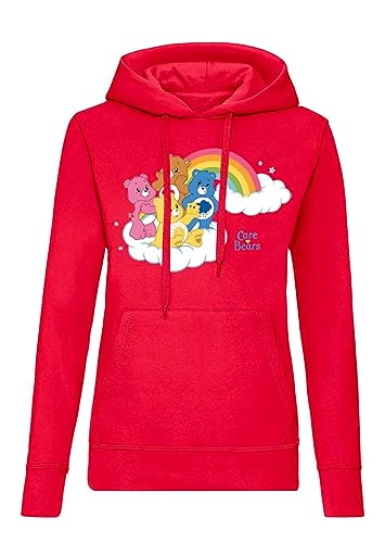 Blondie & Brownie Glücksbärchis Damen Hoodie Pullover Rot Gr.2XL von Blondie & Brownie