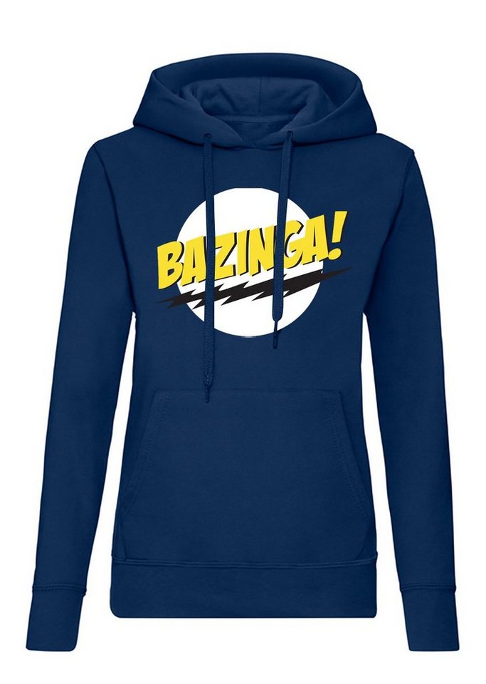 Blondie & Brownie Hoodie Damen Bazinga Logo Sheldon Big Bang Theorie mit Kapuze von Blondie & Brownie