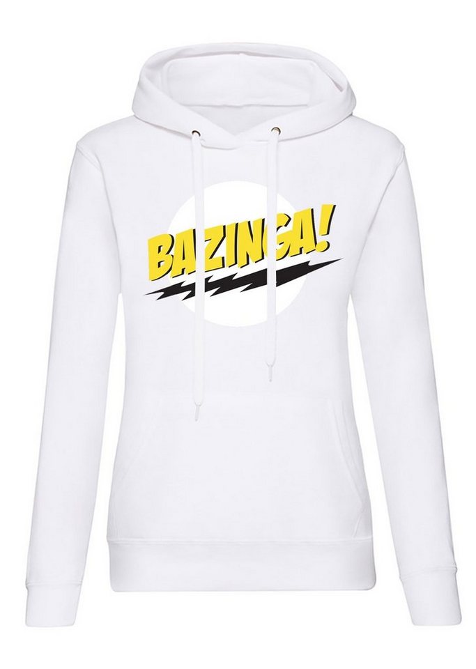 Blondie & Brownie Hoodie Damen Bazinga Logo Sheldon Big Bang Theorie mit Kapuze von Blondie & Brownie