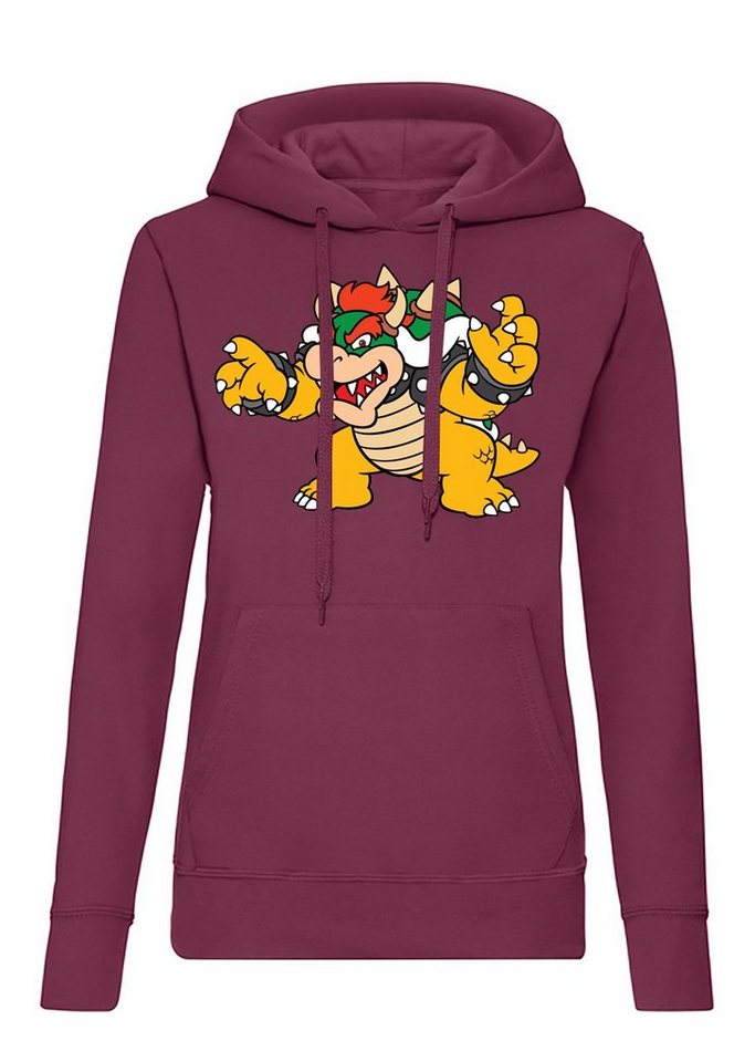 Blondie & Brownie Hoodie Damen Bowser Mario Yoshi Luigi Game Gamer Konsole Retro mit Kapuze von Blondie & Brownie