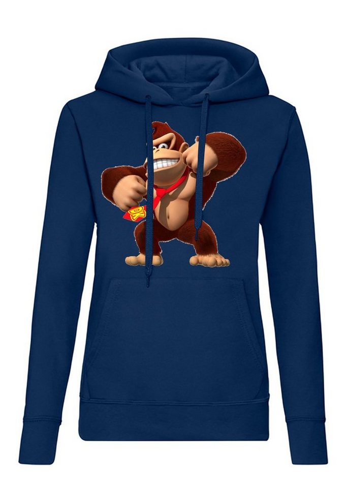 Blondie & Brownie Hoodie Damen Donkey Kong Gorilla Affe Retro Konsole mit Kapuze Blondie & Brownie Hoodie Damen Donkey Kong Gorilla Affe Retro Konsole mit Kapuze von Blondie & Brownie