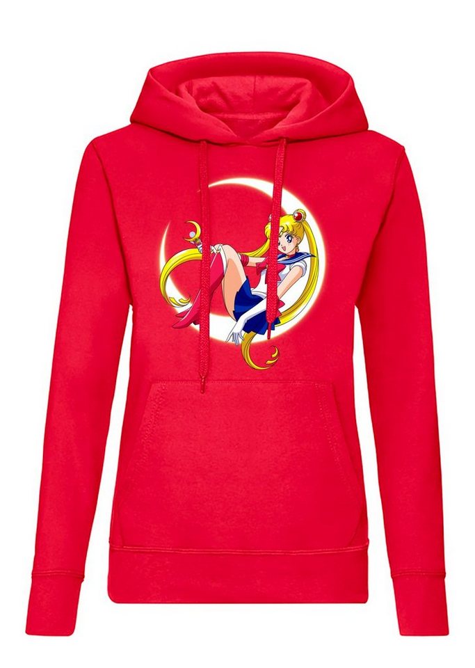 Blondie & Brownie Hoodie Damen Fun Comic Sailor Moon Anime Manga mit Kapuze von Blondie & Brownie