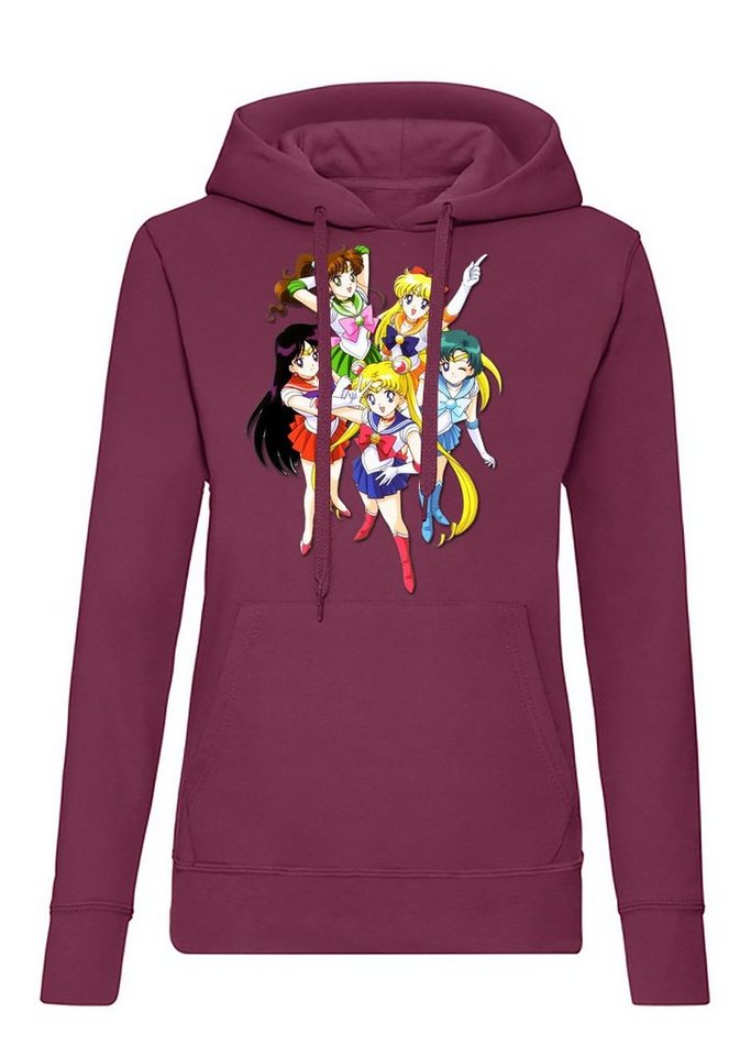Blondie & Brownie Hoodie Damen Fun Comic Sailor Moon and Friends Anime Manga mit Kapuze von Blondie & Brownie