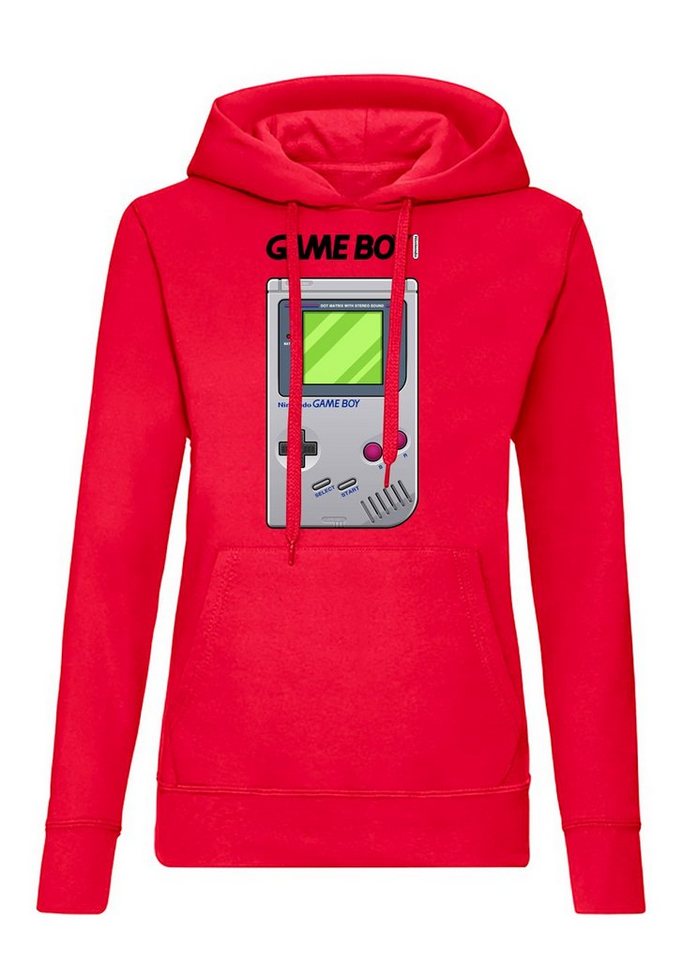 Blondie & Brownie Hoodie Damen Game Boy Retro Nintendo Konsole Gamer Gaming mit Kapuze von Blondie & Brownie