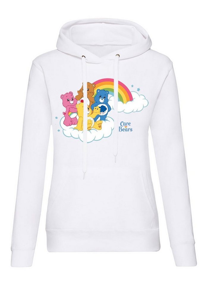 Blondie & Brownie Hoodie Damen Glücksbärchis Care Bears Hab-Dich-lieb Bärchis Wolkenland mit Kapuze von Blondie & Brownie