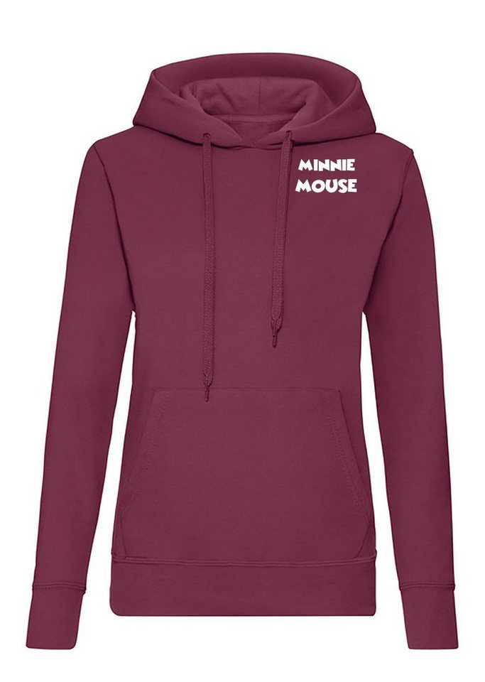 Blondie & Brownie Hoodie Damen Minnie Mouse Mickey Film Serie Cartoon Maus mit Kapuze von Blondie & Brownie