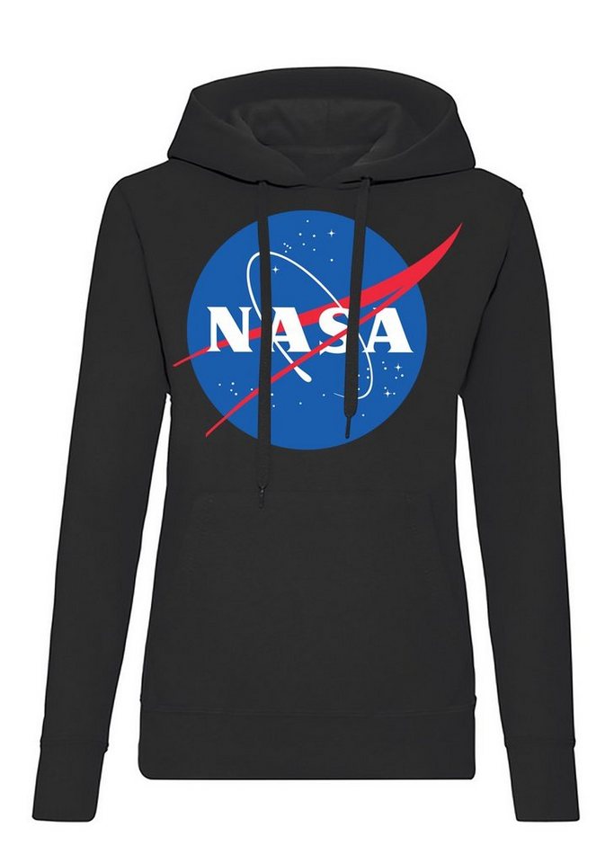 Blondie & Brownie Hoodie Damen Nasa Rakete Raumstation Hoodie mit Kapuze von Blondie & Brownie