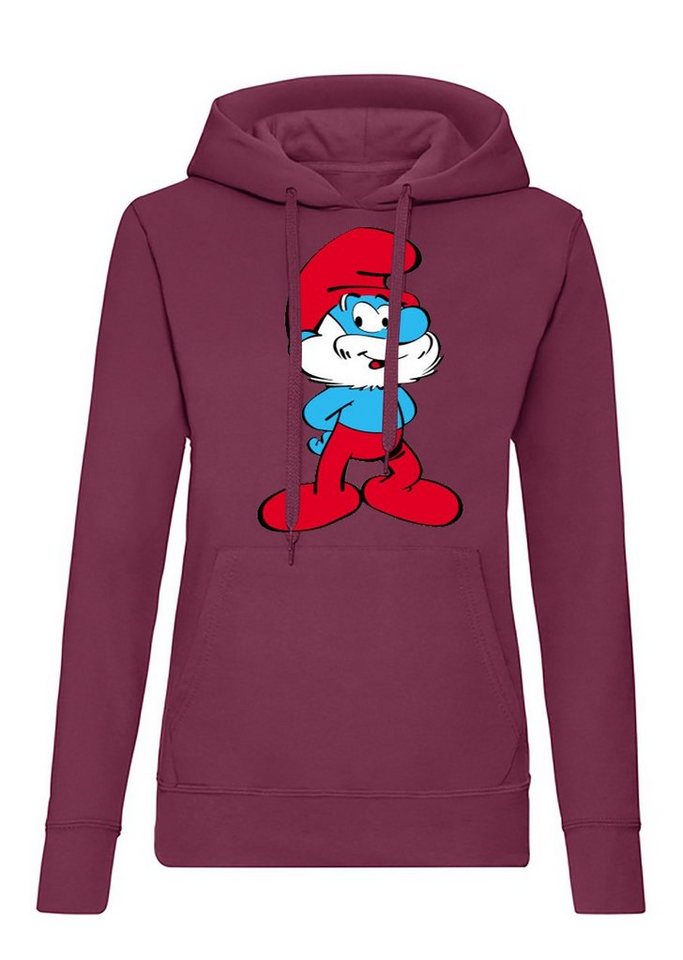 Blondie & Brownie Hoodie Damen PapaSchlumpf Hermine Hoodie mit Kapuze von Blondie & Brownie