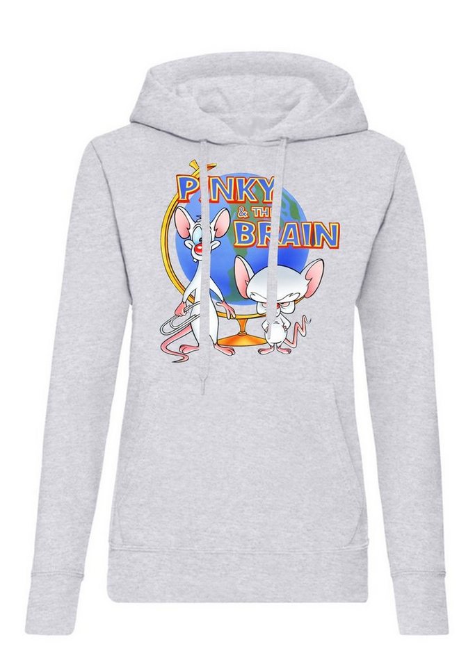 Blondie & Brownie Hoodie Damen Pinky and the Brain Comic Cartoon Weltherrschaft mit Kapuze Blondie & Brownie Hoodie Damen Pinky and the Brain Comic Cartoon Weltherrschaft mit Kapuze von Blondie & Brownie