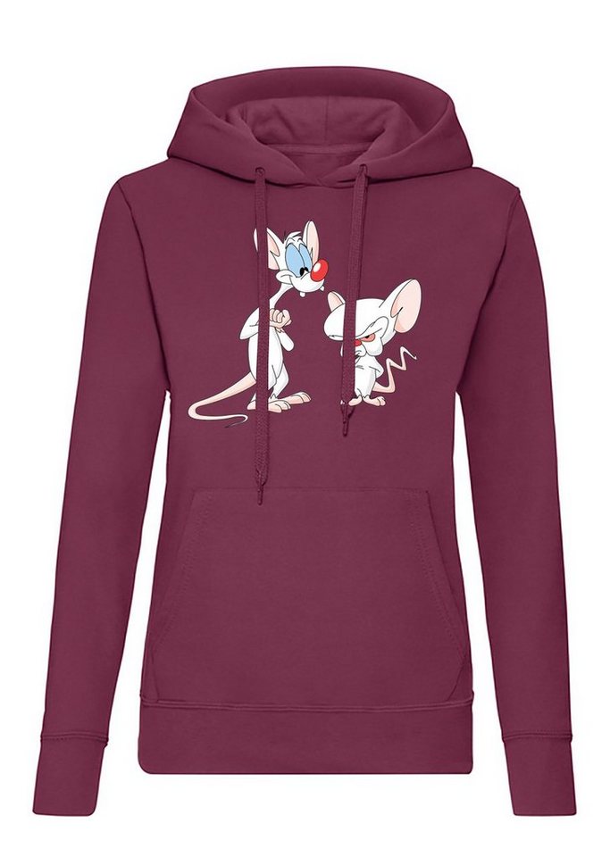 Blondie & Brownie Hoodie Damen Pinkybrain Hoodie mit Kapuze von Blondie & Brownie