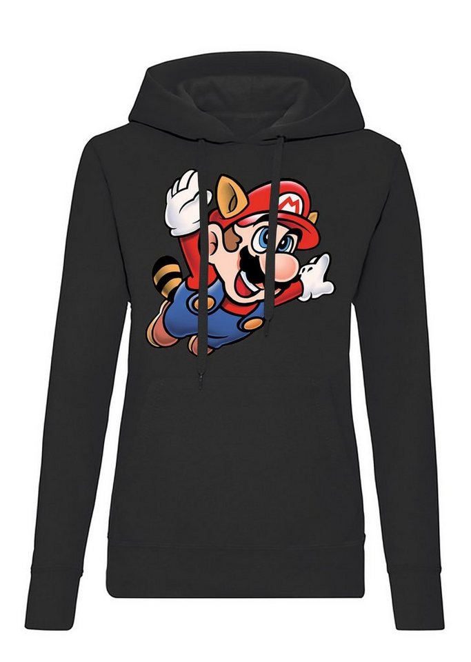 Blondie & Brownie Hoodie Damen Super Mario Fligh Retro Konsole Gamer Nerd mit Kapuze Blondie & Brownie Hoodie Damen Super Mario Fligh Retro Konsole Gamer Nerd mit Kapuze von Blondie & Brownie