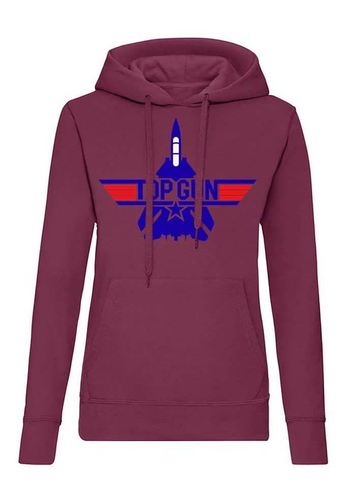 Blondie & Brownie Hoodie Damen Top Gun F-14 Tomcat 80s 90s Vintage Film Kino Maverick mit Kapuze Blondie & Brownie Hoodie Damen Top Gun F-14 Tomcat 80s 90s Vintage Film Kino Maverick mit Kapuze von Blondie & Brownie