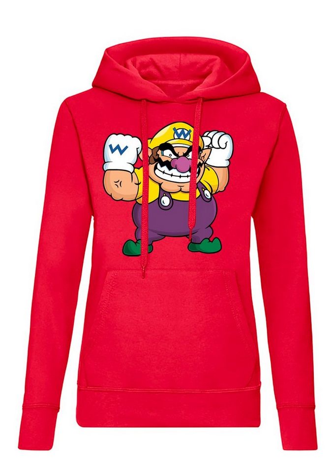 Blondie & Brownie Hoodie Damen Wario Mario Luigi Yoshi Super Retro Konsole Hoodie mit Kapuze von Blondie & Brownie