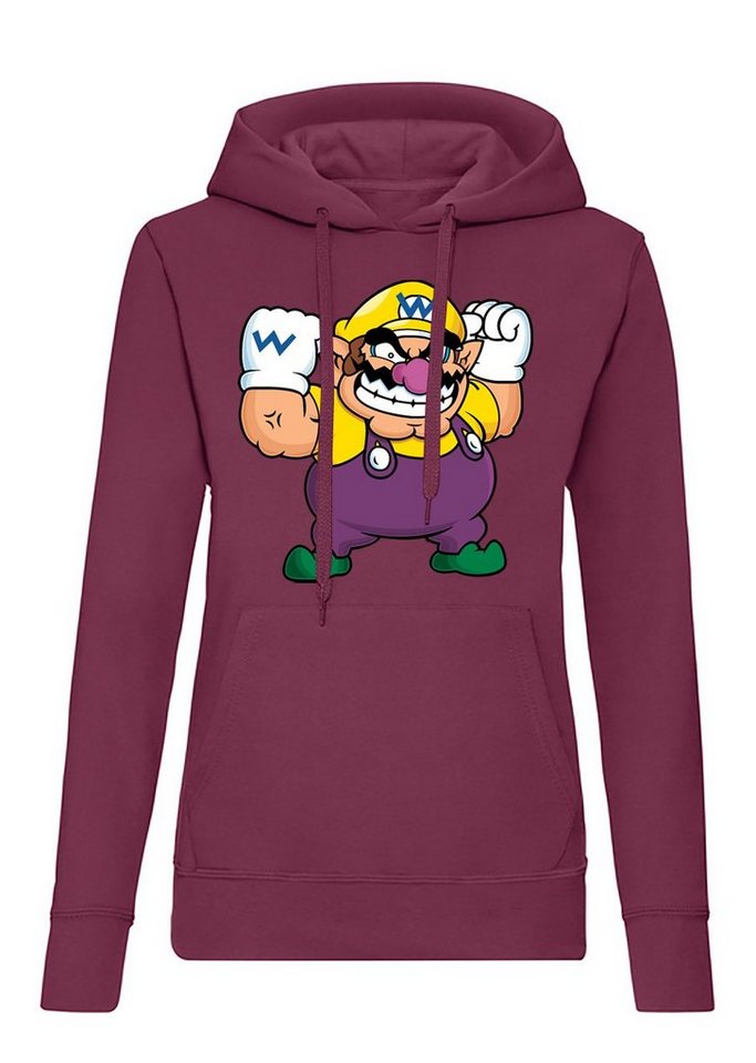 Blondie & Brownie Hoodie Damen Wario Mario Luigi Yoshi Super Retro Konsole Hoodie mit Kapuze von Blondie & Brownie