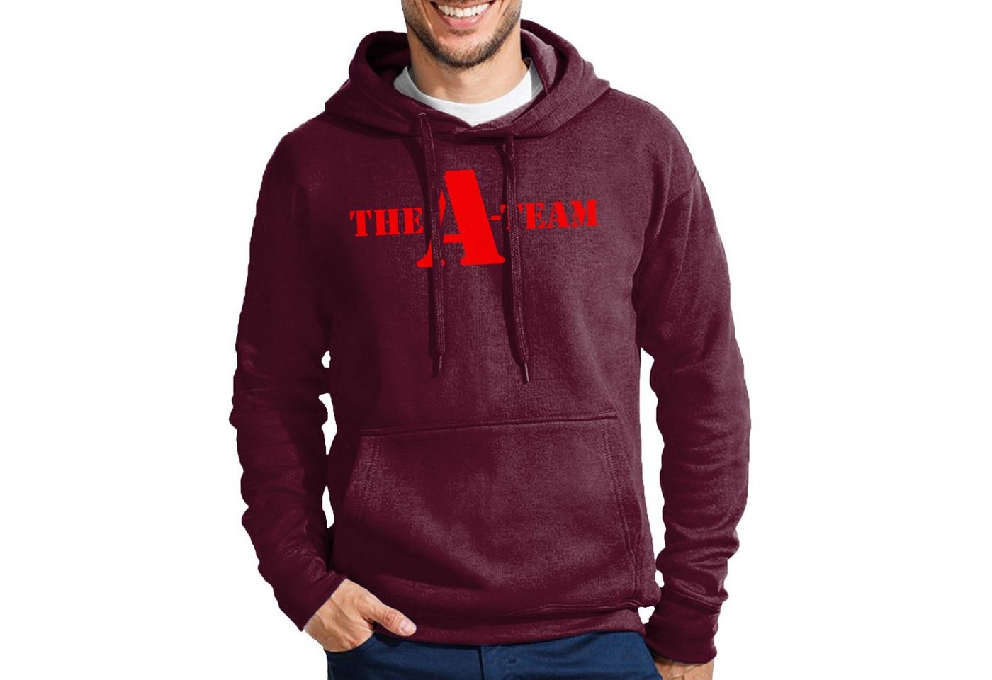 Blondie & Brownie Hoodie Herren A Team Logo Print Van Bus Murdock Hannibal Serie mit Kapuze von Blondie & Brownie