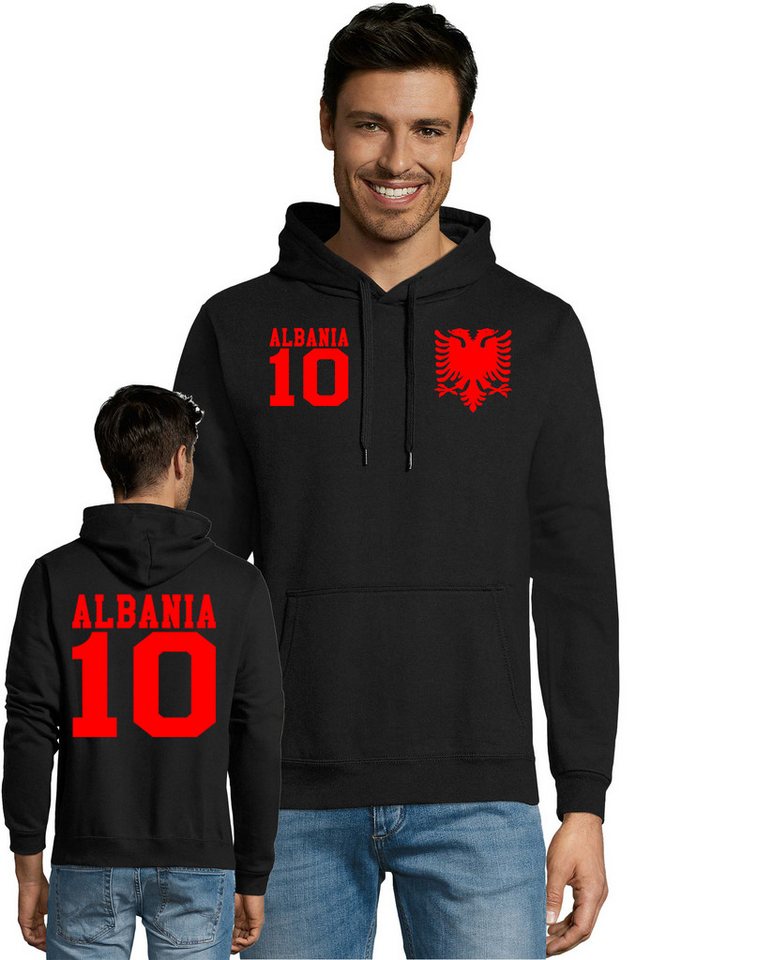 Blondie & Brownie Hoodie Herren Albanien Albania 10 Sport Hoodie Pullover Fußball Mit Kapuze Blondie & Brownie Hoodie Herren Albanien Albania 10 Sport Hoodie Pullover Fußball Mit Kapuze von Blondie & Brownie