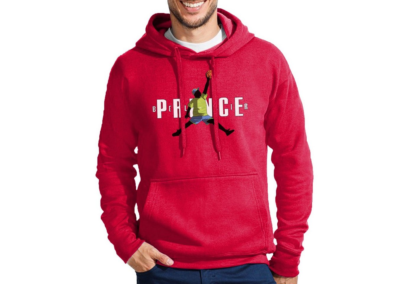 Blondie & Brownie Hoodie Herren Fresh Prince Bel Air Basketball Mit Kapuze von Blondie & Brownie