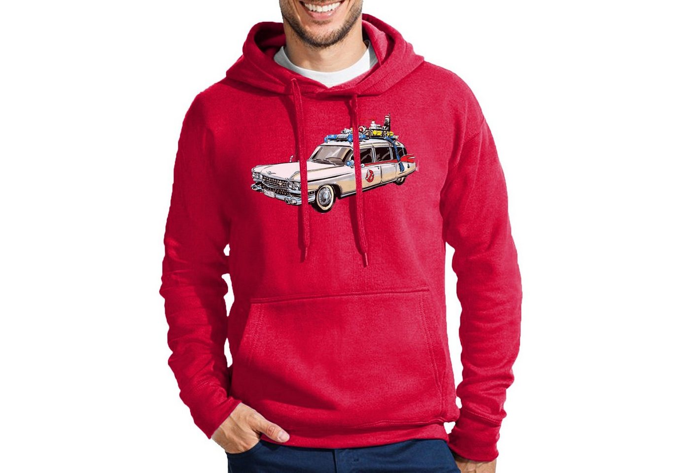 Blondie & Brownie Hoodie Herren Ghostbusters Cars Auto Geisterjäger Geister Film Ghost mit Kapuze von Blondie & Brownie