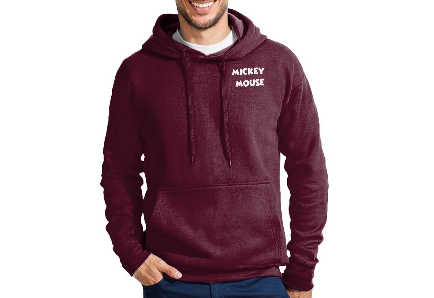 Blondie & Brownie Hoodie Herren Mickey Mouse Brust Minnie Cartoon Zeichentrick Maus mit Kapuze Blondie & Brownie Hoodie Herren Mickey Mouse Brust Minnie Cartoon Zeichentrick Maus mit Kapuze von Blondie & Brownie