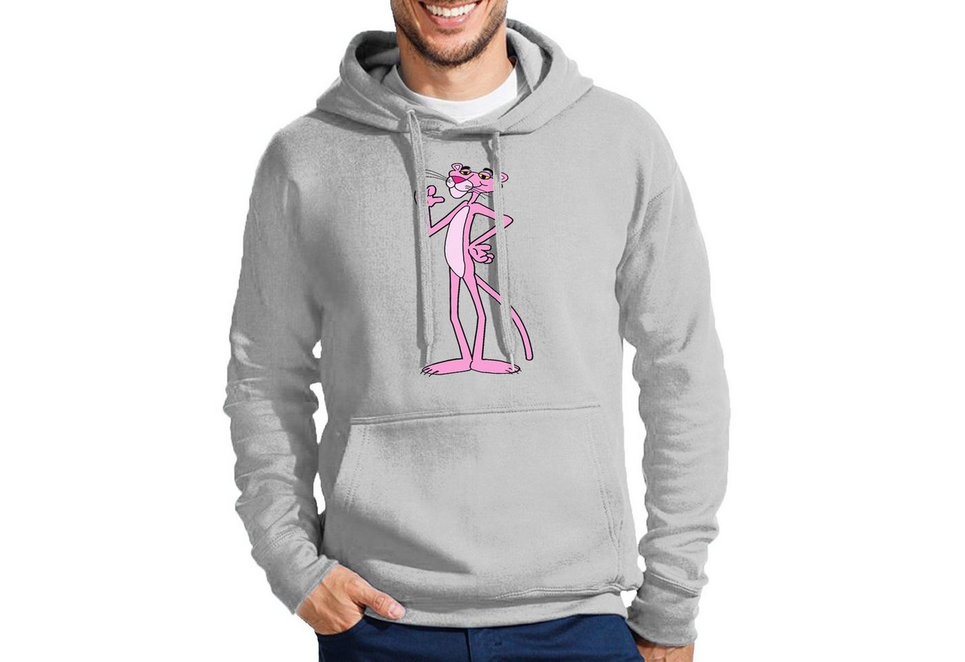 Blondie & Brownie Hoodie Herren Pink Panther Rosa Rote Paulchen Mit Kapuze von Blondie & Brownie