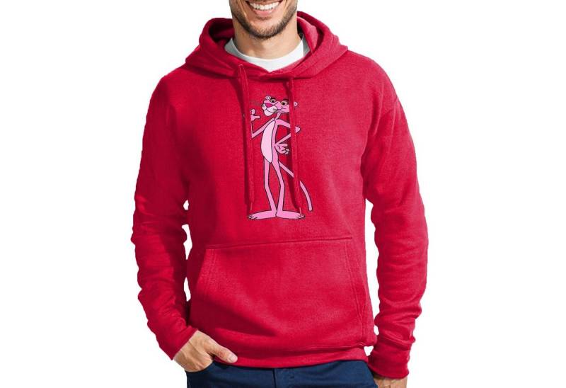 Blondie & Brownie Hoodie Herren Pink Panther Rosa Rote Paulchen Mit Kapuze von Blondie & Brownie