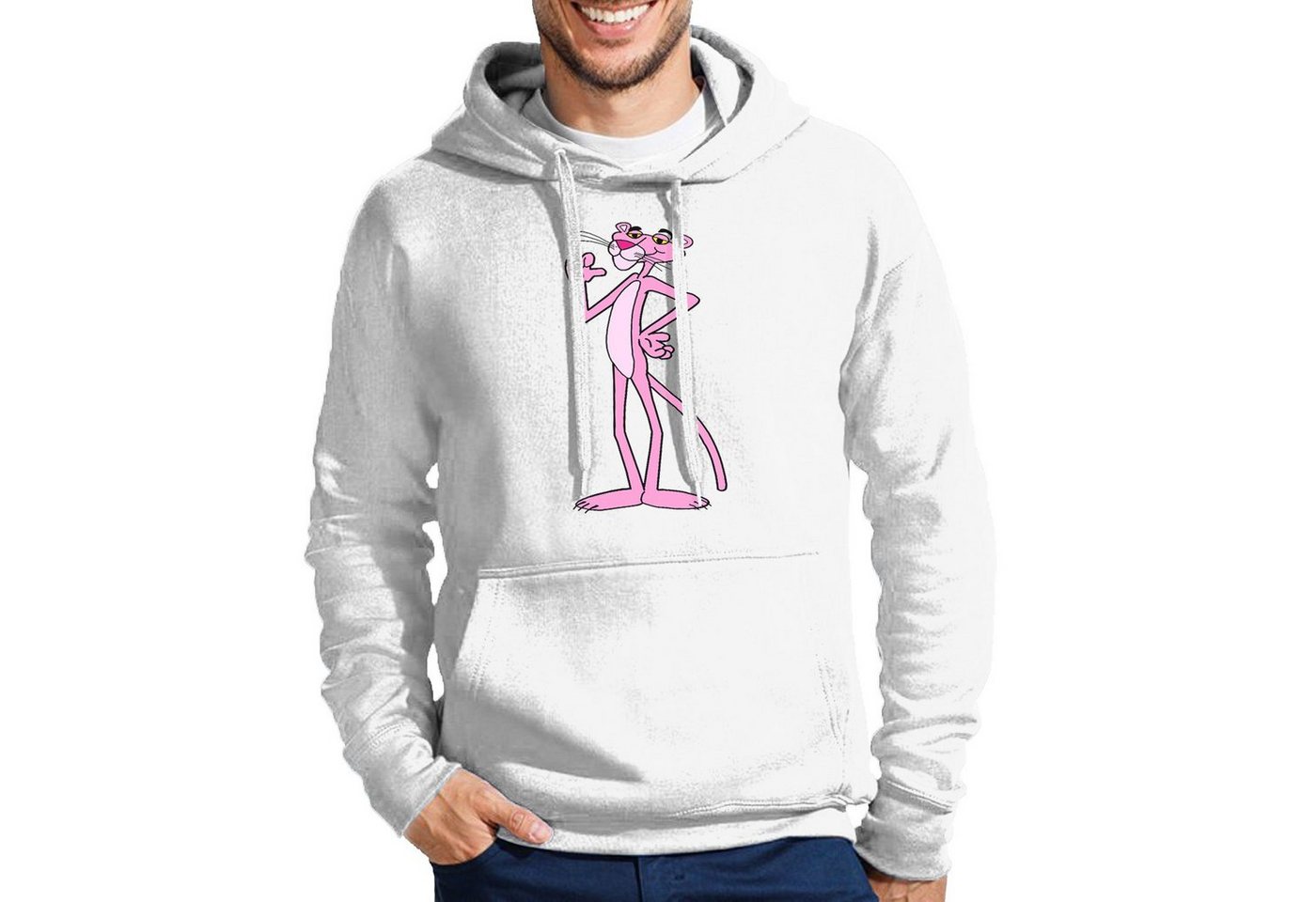 Blondie & Brownie Hoodie Herren Pink Panther Rosa Rote Paulchen Mit Kapuze von Blondie & Brownie