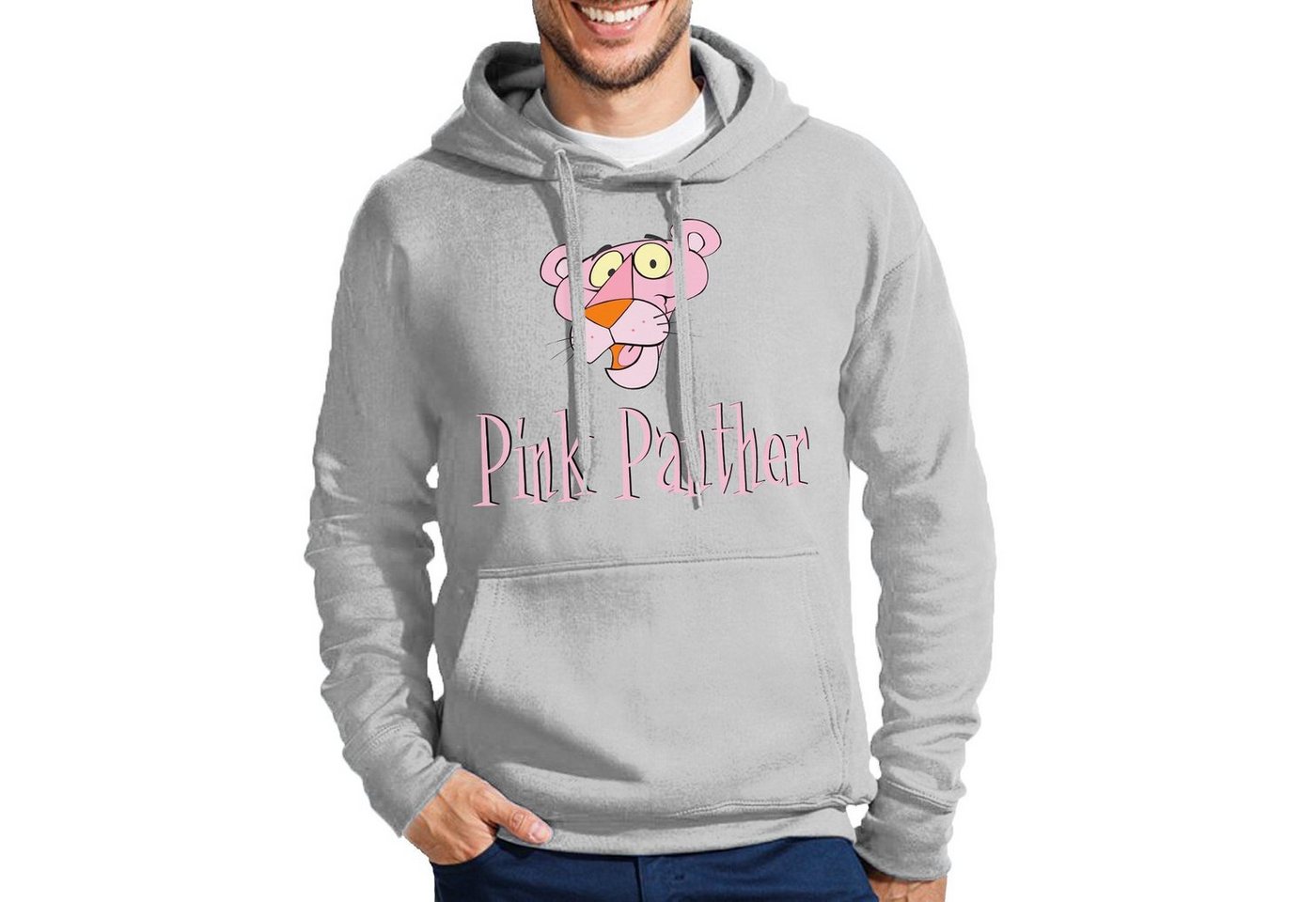 Blondie & Brownie Hoodie Herren Pink Panther Rosarote Inspector Comic Cartoon mit Kapuze von Blondie & Brownie