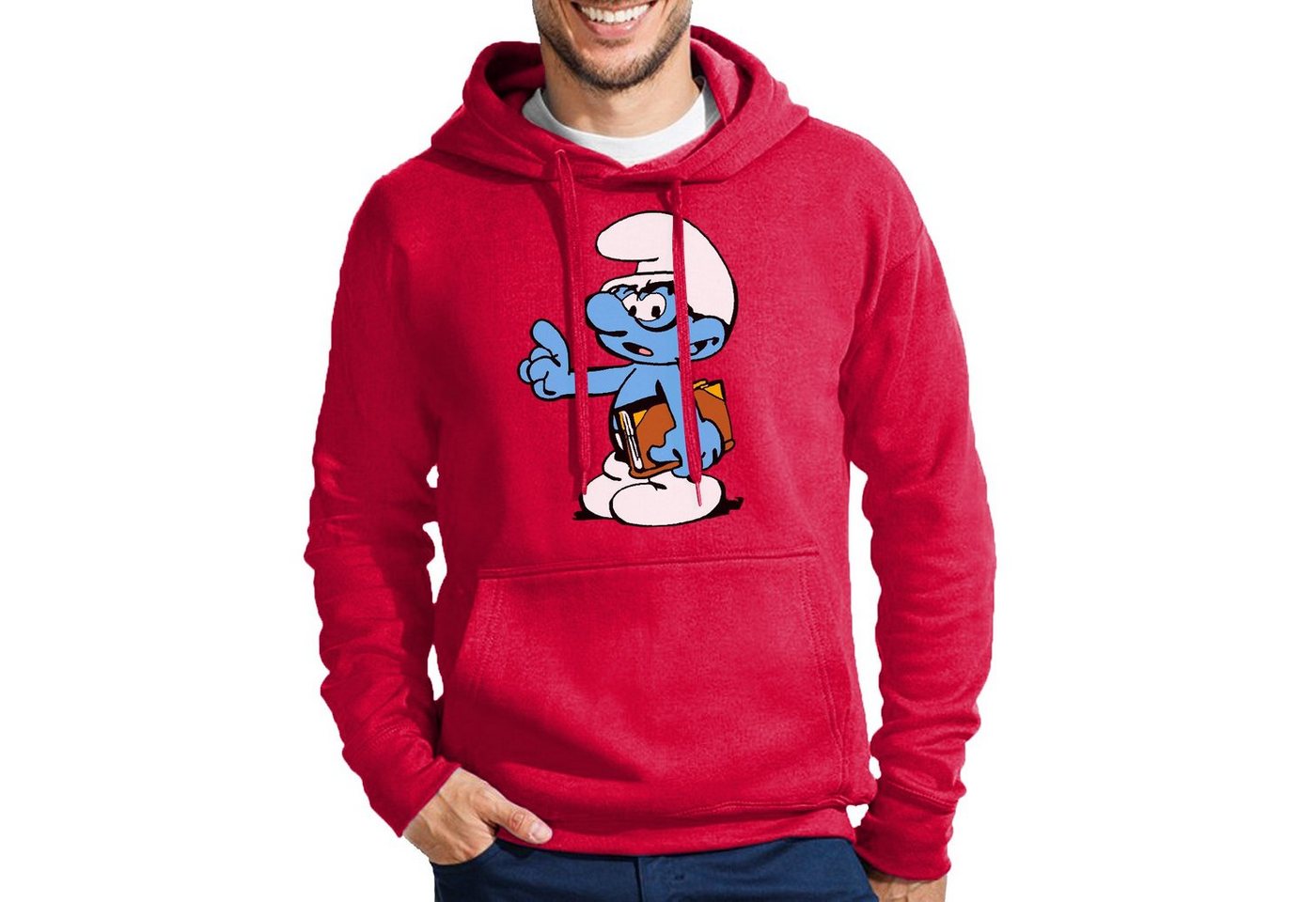 Blondie & Brownie Hoodie Herren Schlaubi Schlumpf Buch Schlumpfhausen Schlumpfine mit Kapuze Blondie & Brownie Hoodie Herren Schlaubi Schlumpf Buch Schlumpfhausen Schlumpfine mit Kapuze von Blondie & Brownie