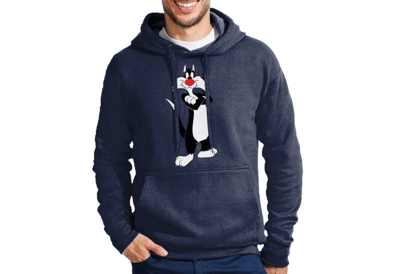 Blondie & Brownie Hoodie Herren Silvester Tweety Looney Cartoon Daffy Duck mit Kaputze von Blondie & Brownie