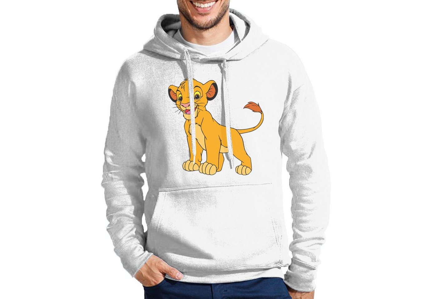 Blondie & Brownie Hoodie Herren Simba Könige der Löwen Logo Löwe Mit Kapuze von Blondie & Brownie