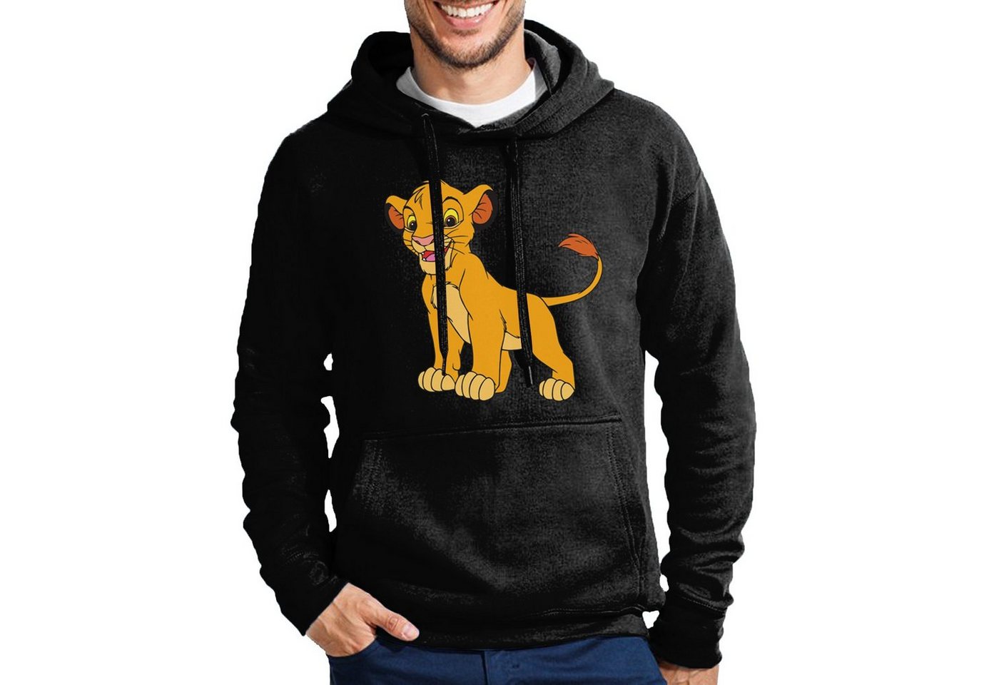 Blondie & Brownie Hoodie Herren Simba Könige der Löwen Logo Löwe Mit Kapuze von Blondie & Brownie