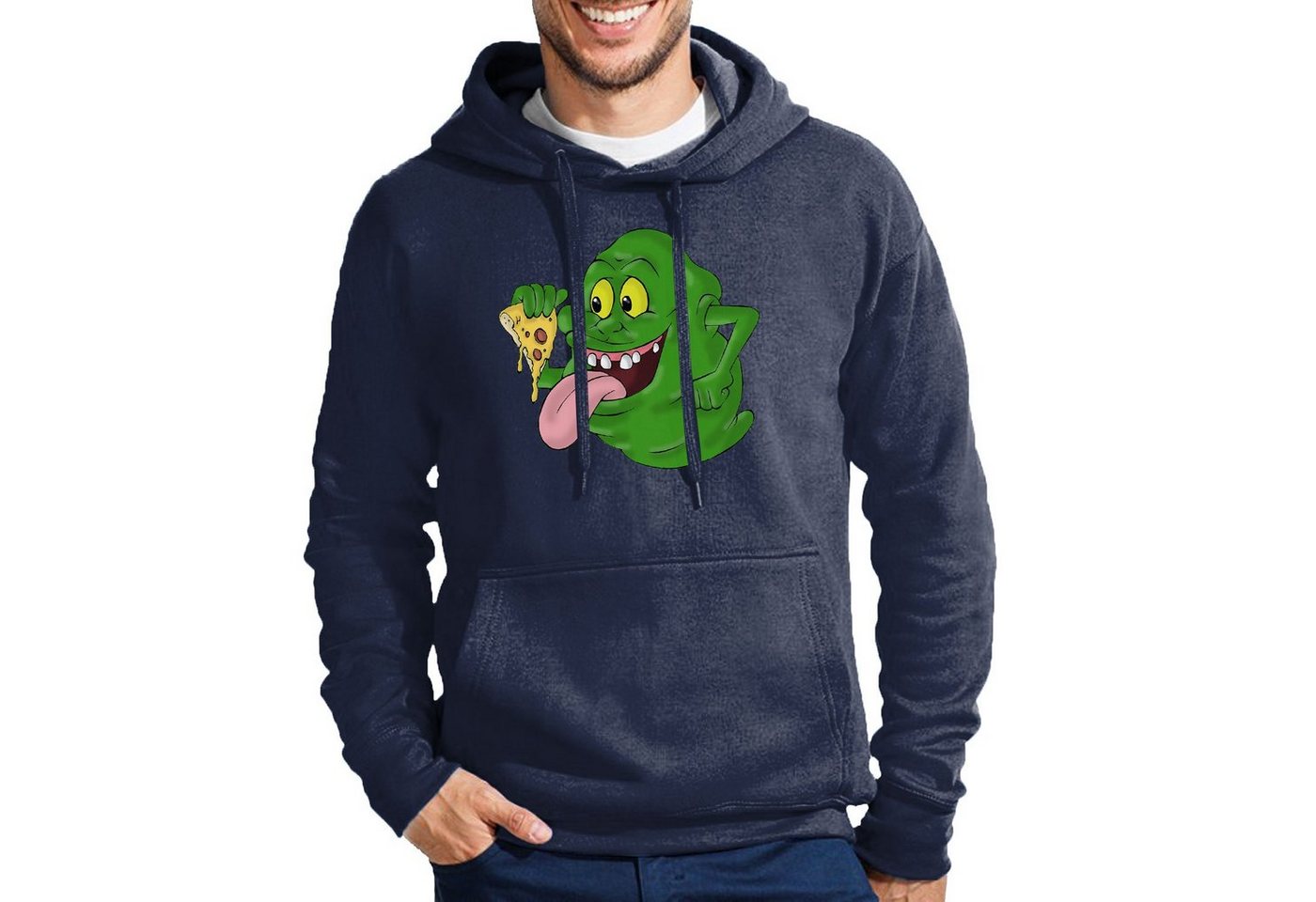 Blondie & Brownie Hoodie Herren Slimer Ghostbusters Geist Pizza Mit Kapuze Blondie & Brownie Hoodie Herren Slimer Ghostbusters Geist Pizza Mit Kapuze von Blondie & Brownie