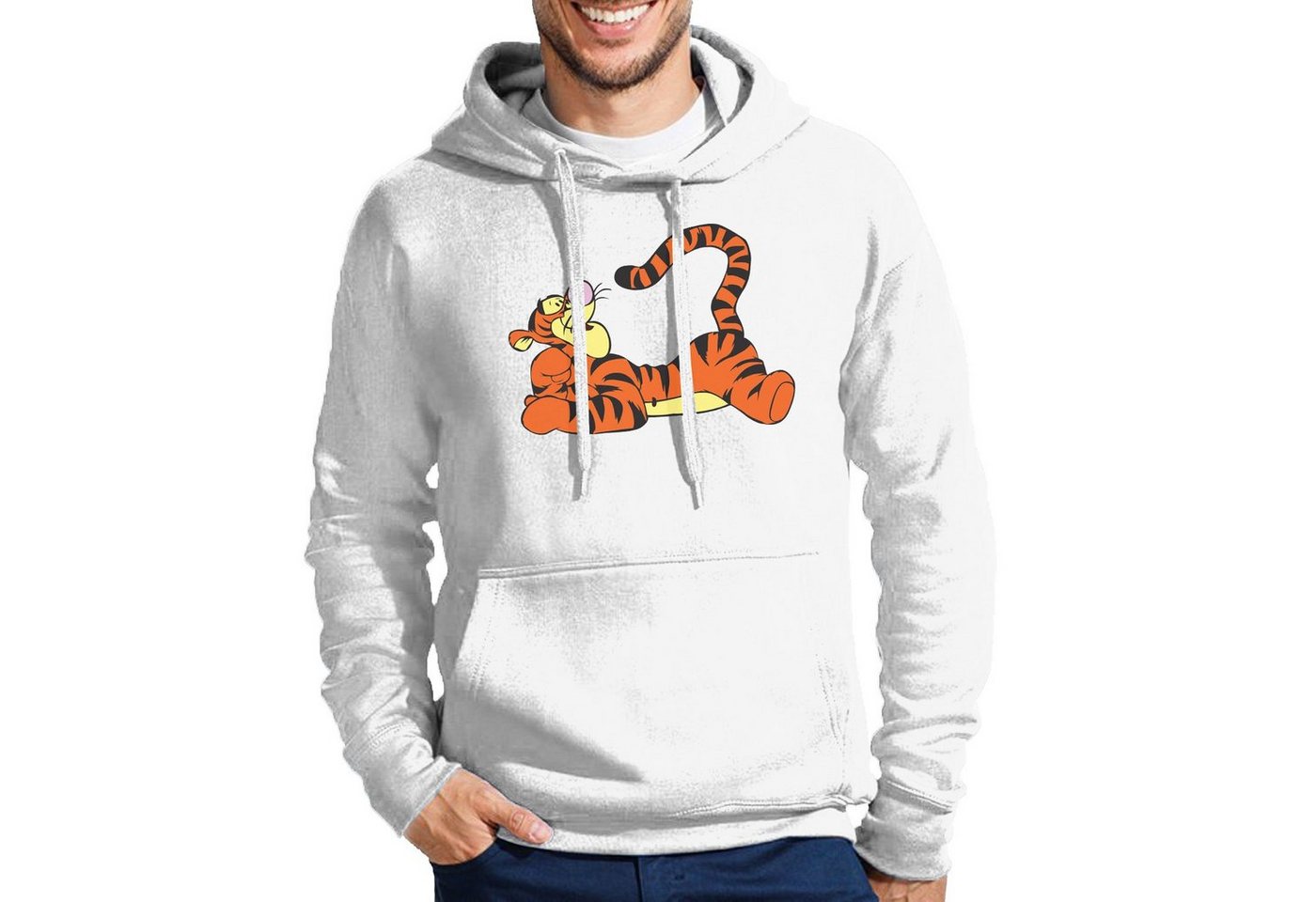 Blondie & Brownie Hoodie Herren Tigger Winnie Pooh Tiger Logo Mit Kapuze von Blondie & Brownie