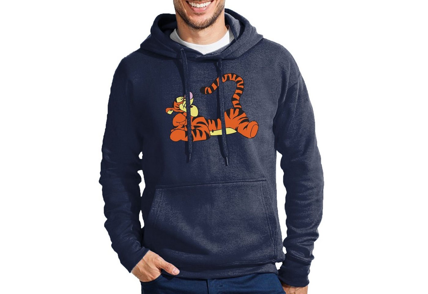 Blondie & Brownie Hoodie Herren Tigger Winnie Pooh Tiger Logo Mit Kapuze von Blondie & Brownie