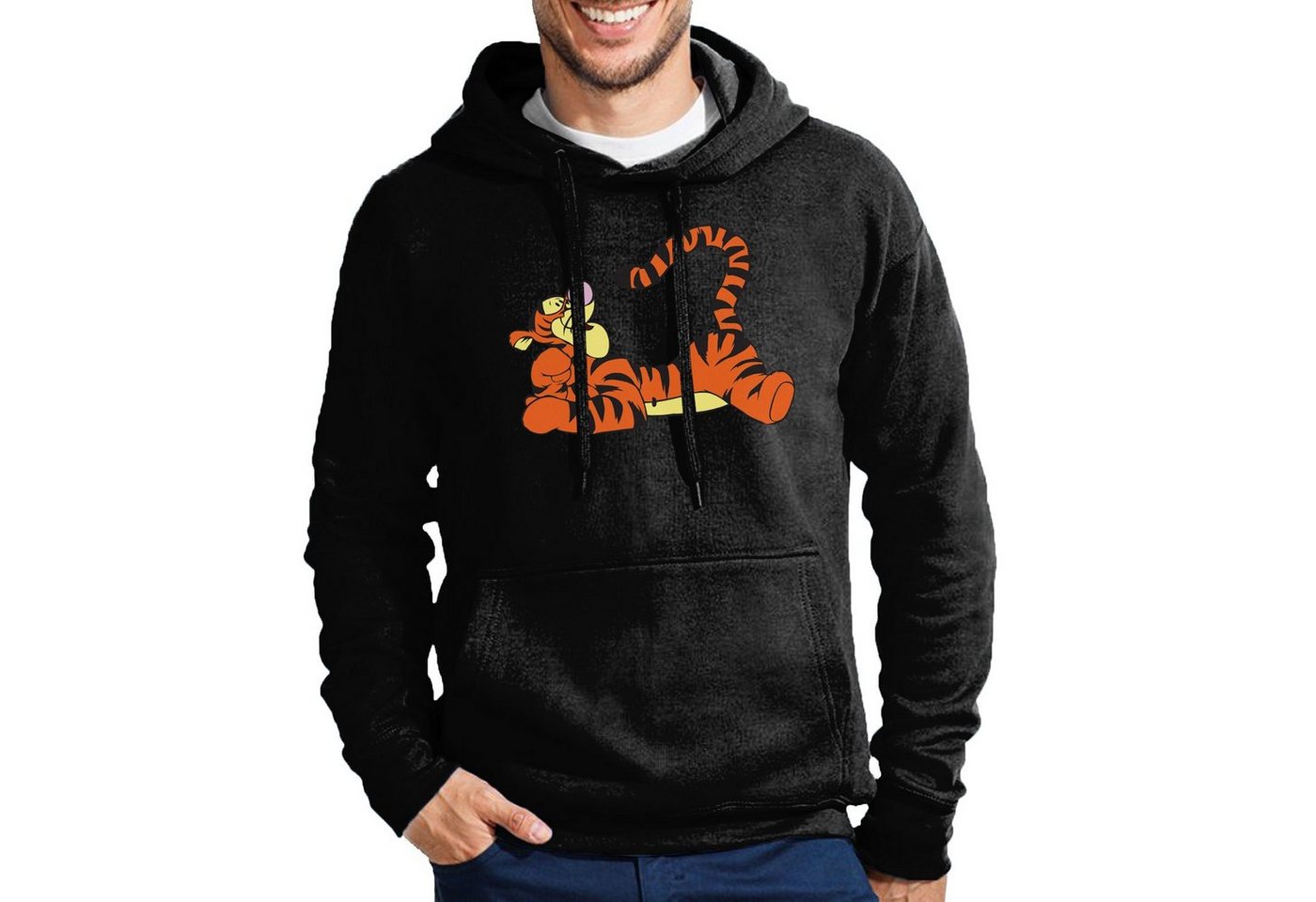 Blondie & Brownie Hoodie Herren Tigger Winnie Pooh Tiger Logo Mit Kapuze von Blondie & Brownie