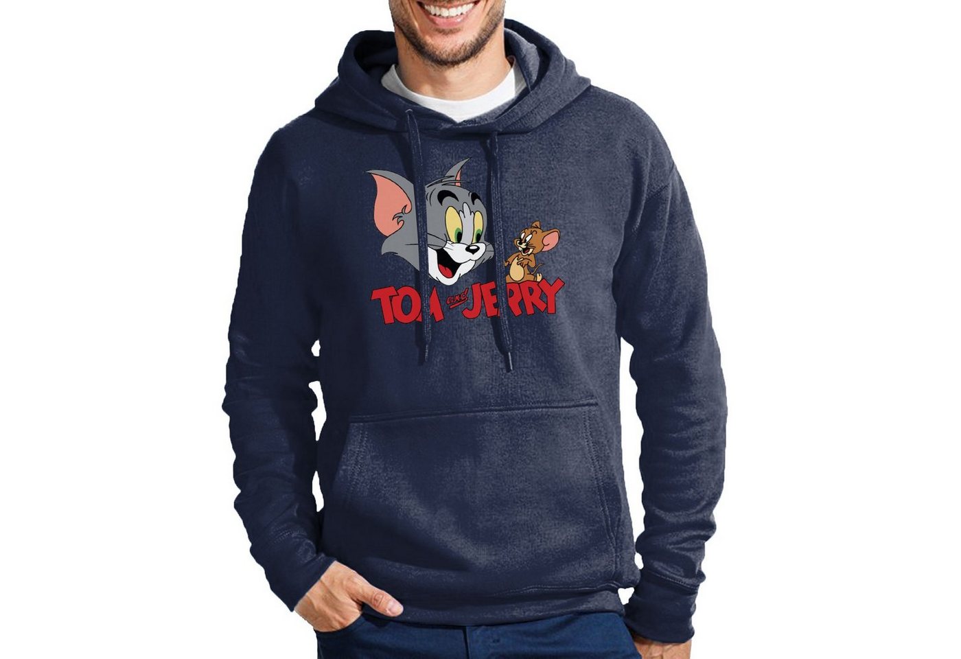 Blondie & Brownie Hoodie Herren Tom Jerry Cartoon Katze Maus Mit Kapuze von Blondie & Brownie