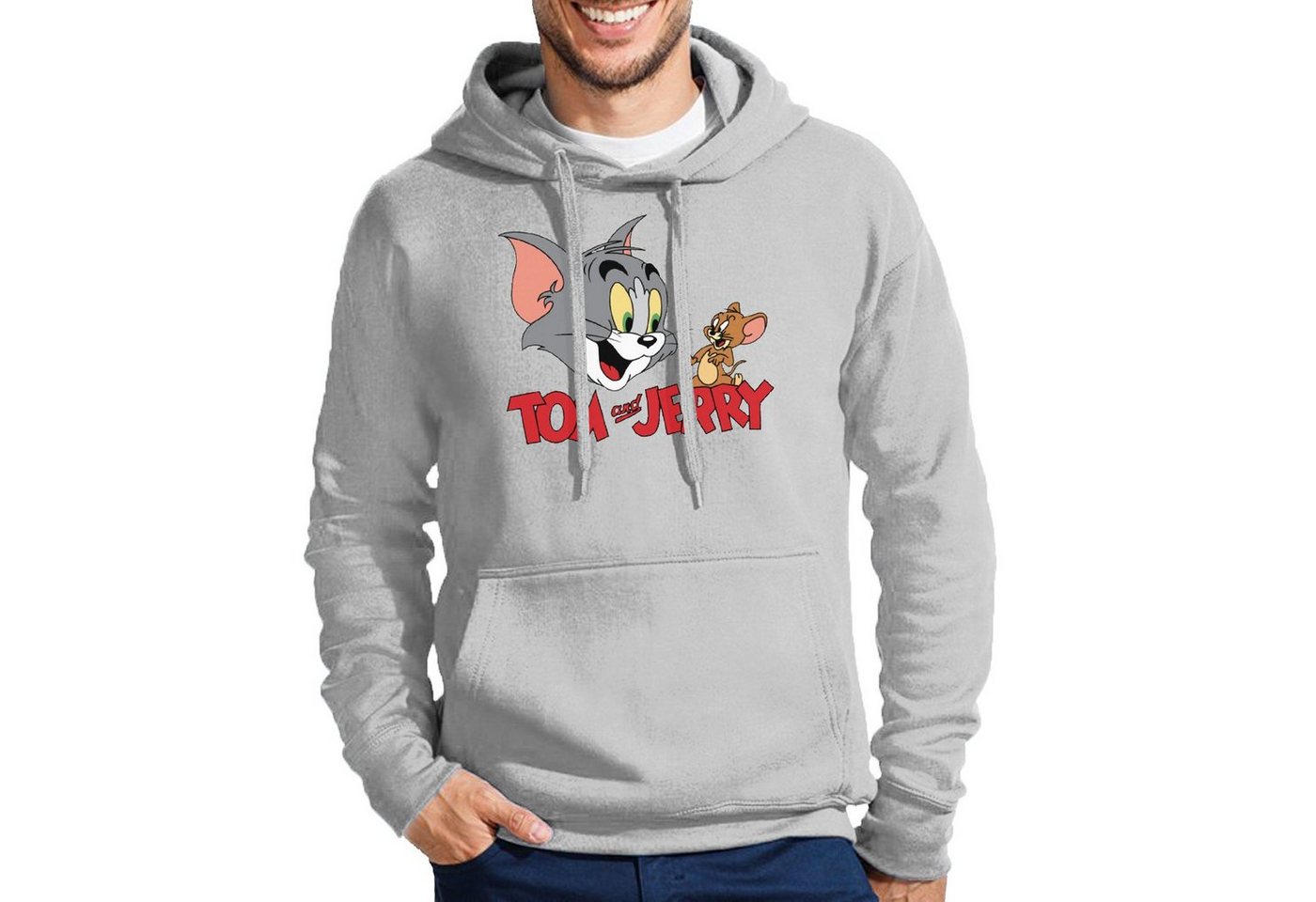 Blondie & Brownie Hoodie Herren Tom Jerry Cartoon Katze Maus Mit Kapuze von Blondie & Brownie