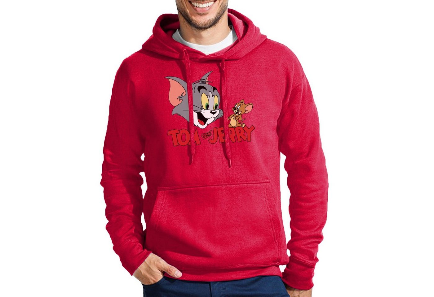 Blondie & Brownie Hoodie Herren Tom Jerry Cartoon Katze Maus Mit Kapuze von Blondie & Brownie