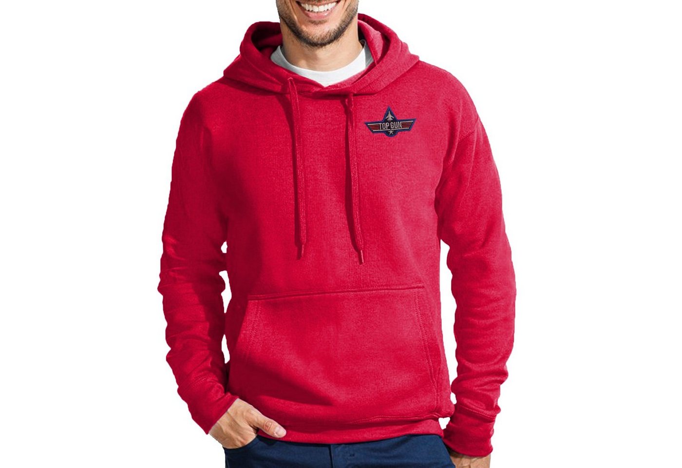 Blondie & Brownie Hoodie Herren Top Gun Brust Stick F-14 Tomcat Vintage Film Kino Maverick mit Kapuze, Bestickt Blondie & Brownie Hoodie Herren Top Gun Brust Stick F-14 Tomcat Vintage Film Kino Maverick mit Kapuze, Bestickt von Blondie & Brownie
