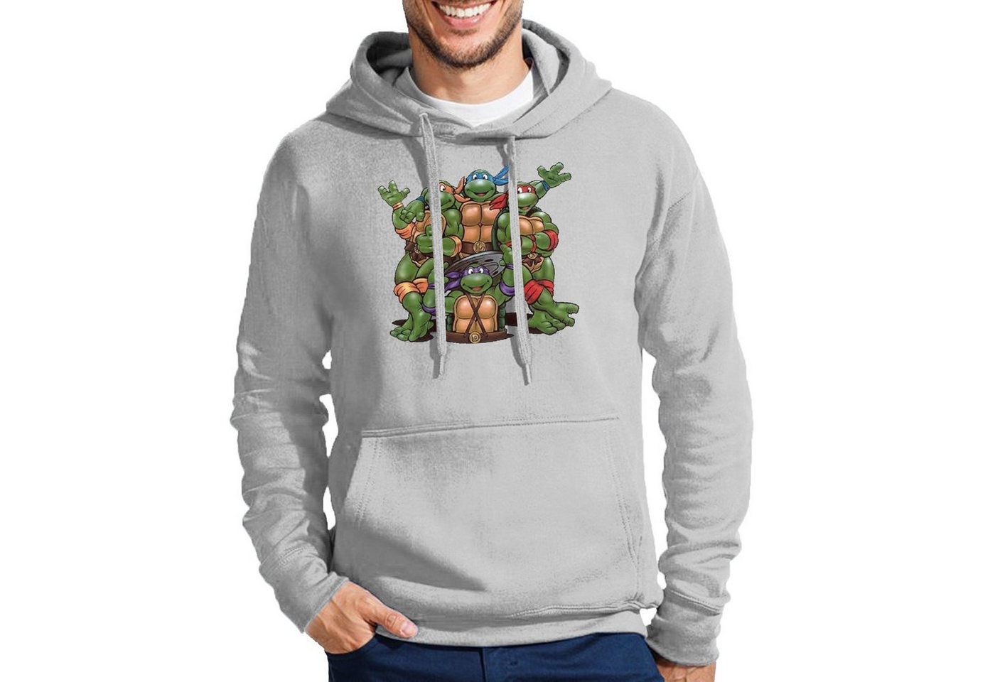 Blondie & Brownie Hoodie Herren Turtles Ninja Schildkröten Mit Kapuze von Blondie & Brownie