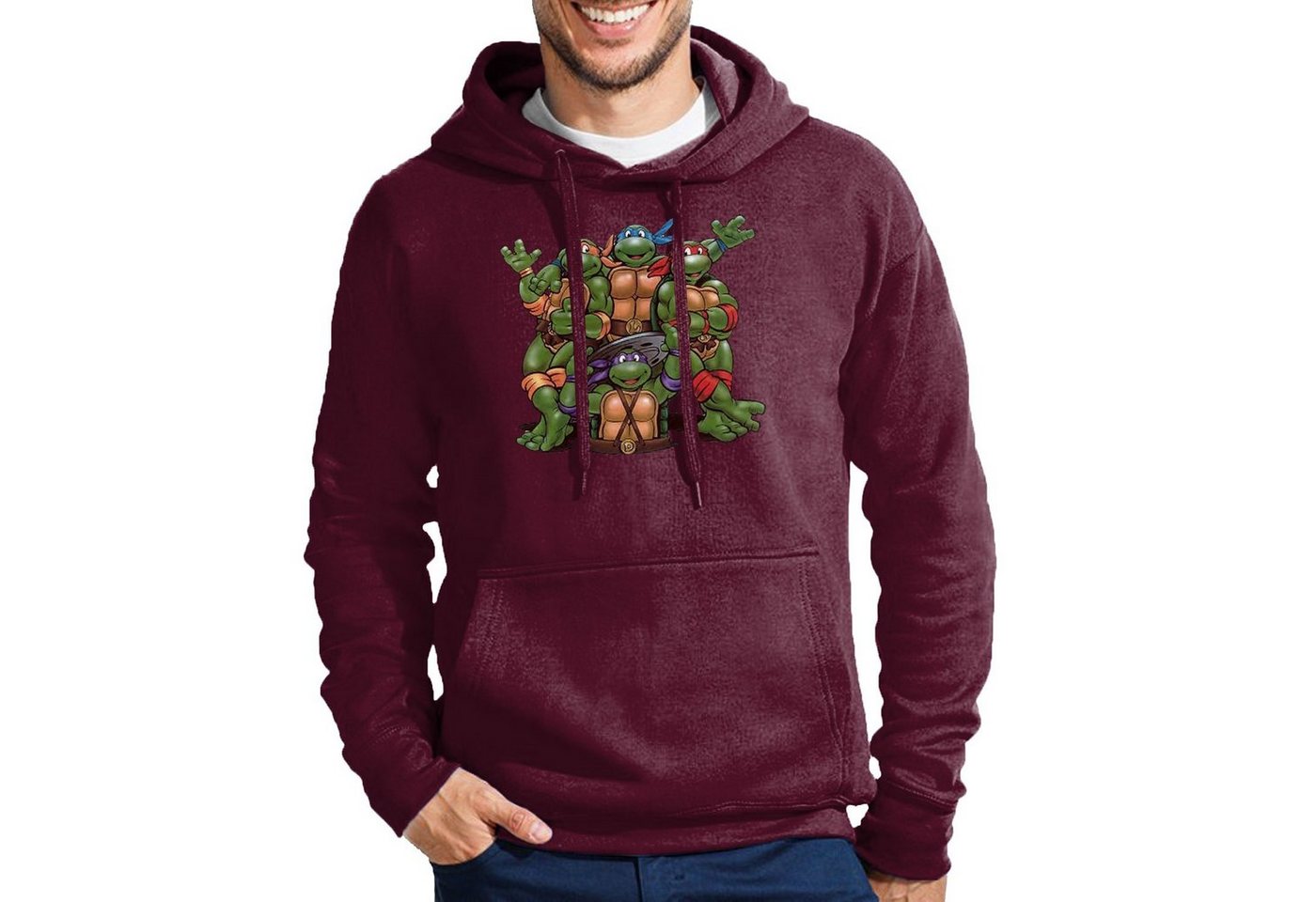 Blondie & Brownie Hoodie Herren Turtles Ninja Schildkröten Mit Kapuze von Blondie & Brownie