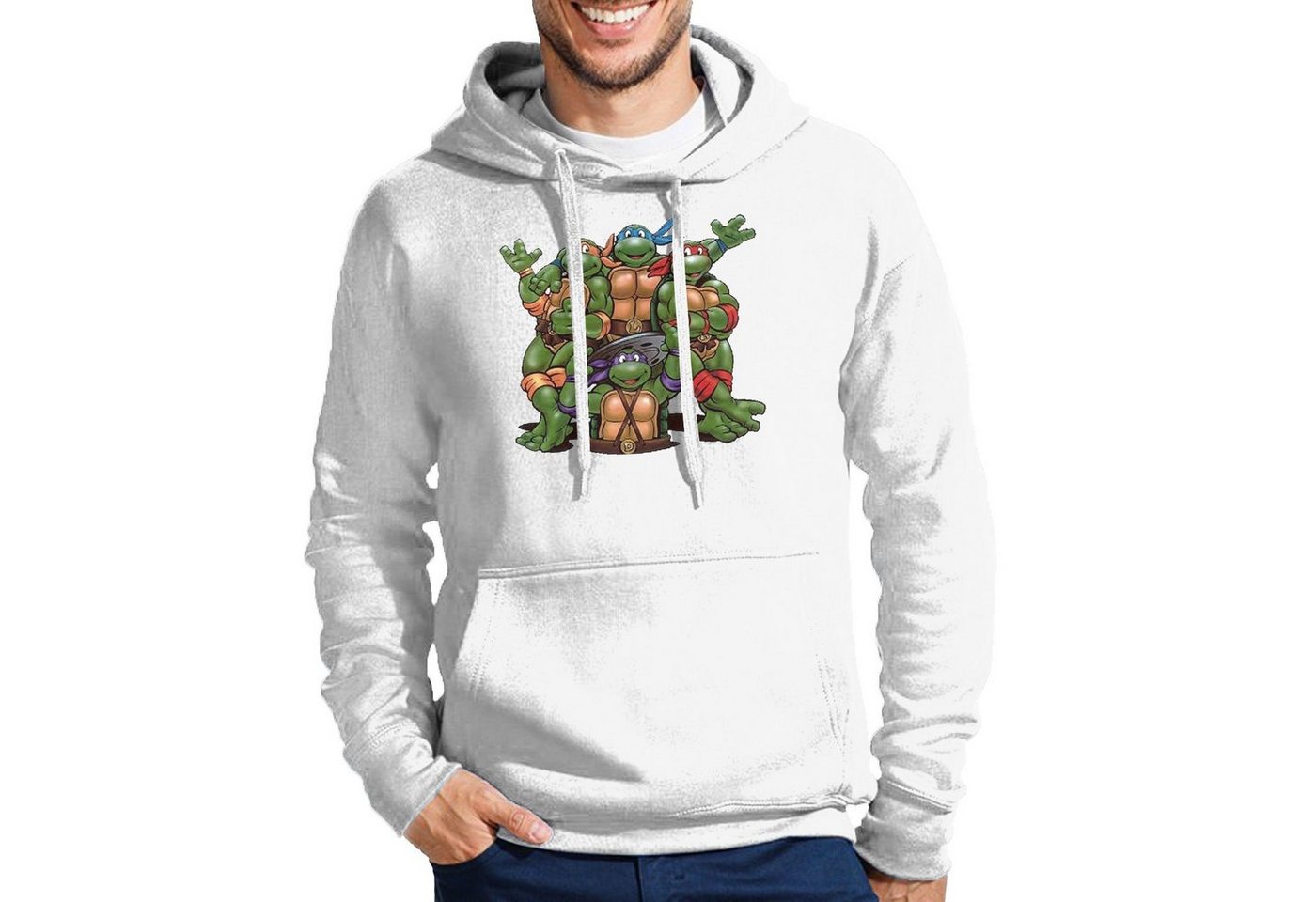 Blondie & Brownie Hoodie Herren Turtles Ninja Schildkröten Mit Kapuze von Blondie & Brownie