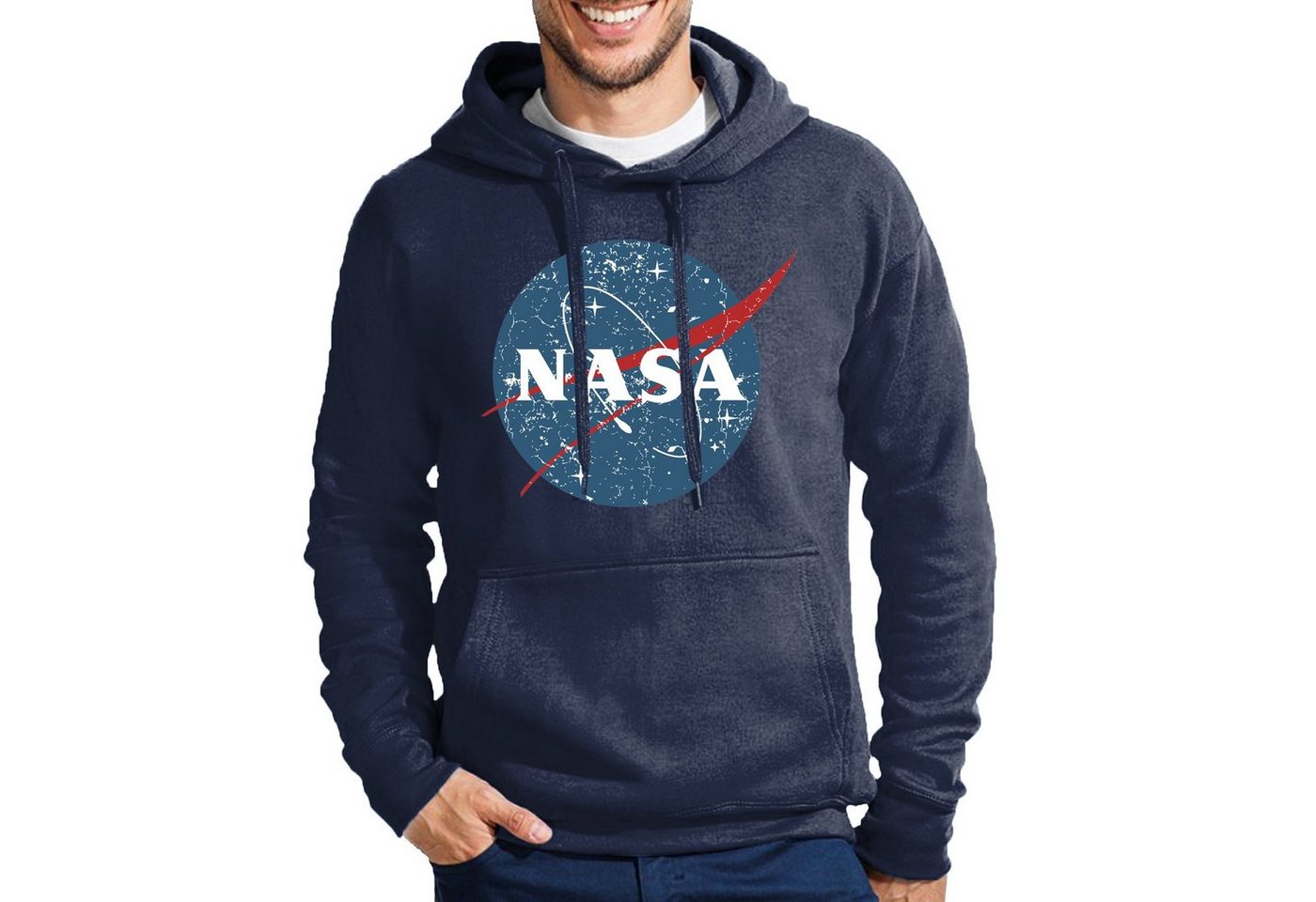 Blondie & Brownie Hoodie Herren Vintage NASA Galaxy Space Mars Elon X Mit Kapuze von Blondie & Brownie